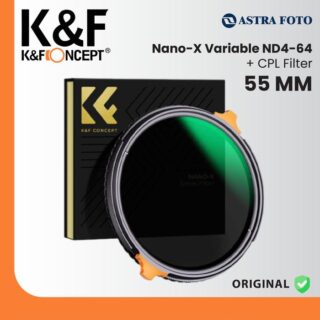 KNF Concept 55mm Filter Nano-X Variable ND4-64 + CPL K&F Filter Lensa