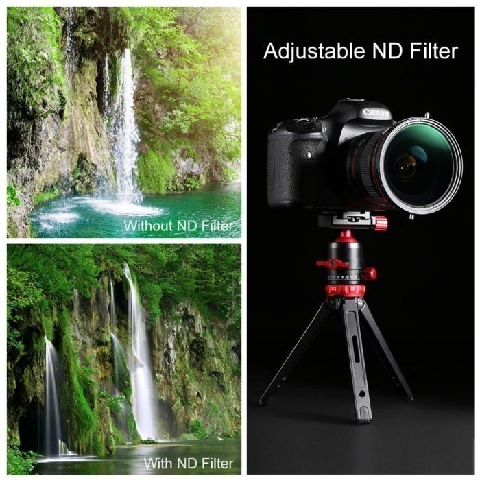 KNF Concept 52mm Lens Filter Nano-X Variable Fader ND2-32 + CPL Filter · 5