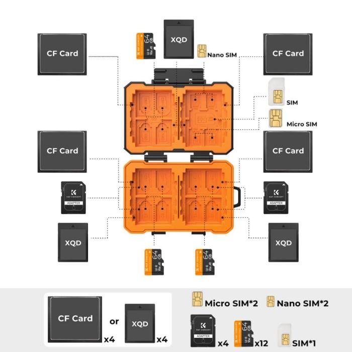 KNF Concept 29-slot memory card case waterproof carrying box K&F · 5