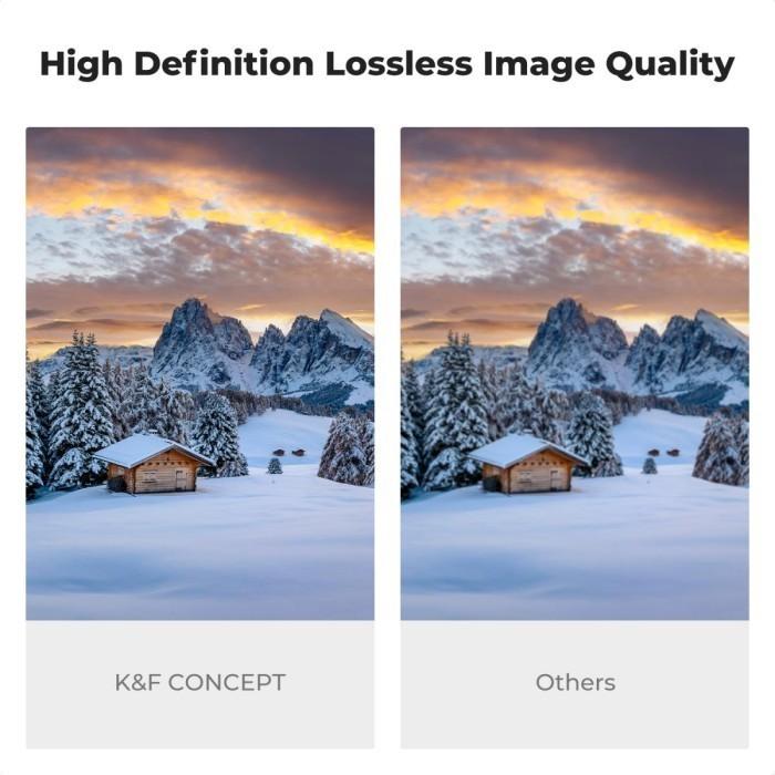 KNF Concept 72mm Filter Variable ND2-400 Nano X Coating Anti Scratch & Waterproof Pro HD Ultra Thin Lens Filter Lensa K&F Concept - Gambar 8