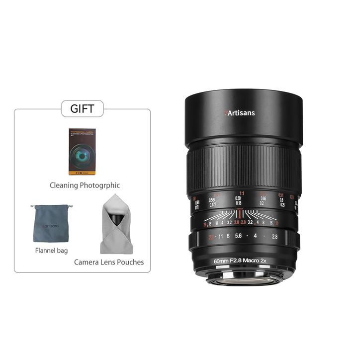 7Artisans 60mm f/2.8 Full-frame 2X Ultra-Macro Lens for E/RF/Z - NIKON Z · 2