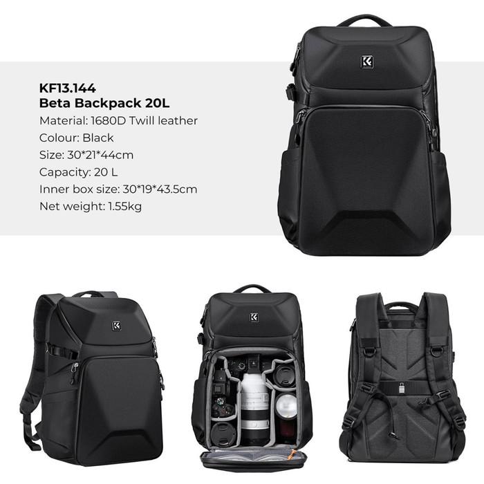 KNF Concept 20L Hardshell Waterproof Backpack Tas Kamera K&F Bag · 6