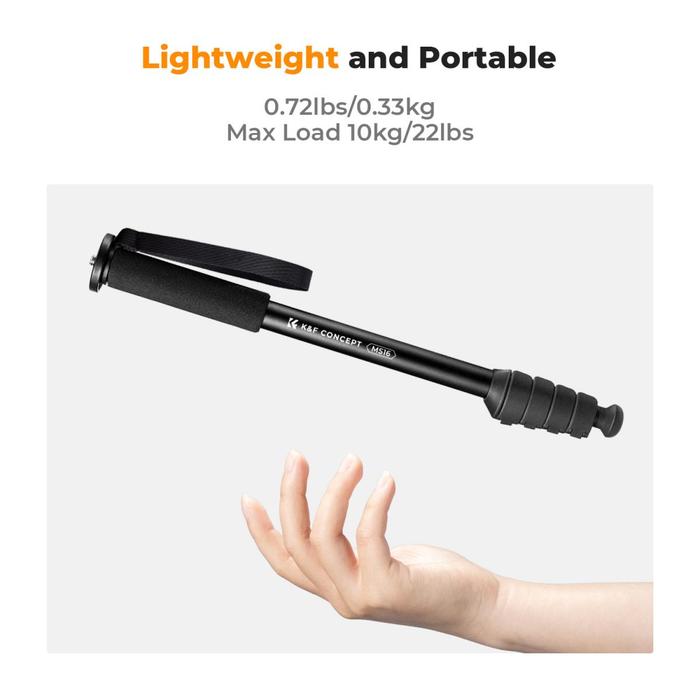KNF Concept Travel Monopod MS16 For Kamera & Handphone Selfie Stick K&F · 3