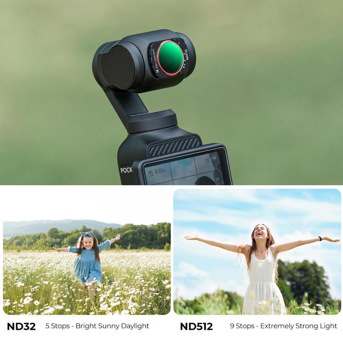 K&F Concept Variable ND32-512 Filter For DJI Osmo Pocket 3 Magnetic Filter Nano Coating VND KNF Concept · 5