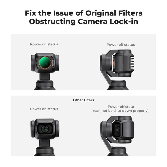 K&F Concept ND2-32 & Black Diffusion 1/4 Filter Magnetic For DJI Osmo Pocket 3 2 in 1 KNF Concept Filter · 3
