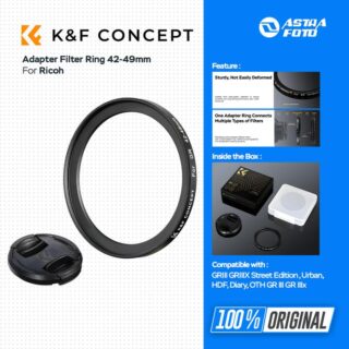 KNF Concept Adapter Filter Ring 42-49mm For Ricoh GRIII GRIIIX GRIV Street Edition , Urban, HDF, Diary, OTH GR III GR IIIx HDF K&F Concept