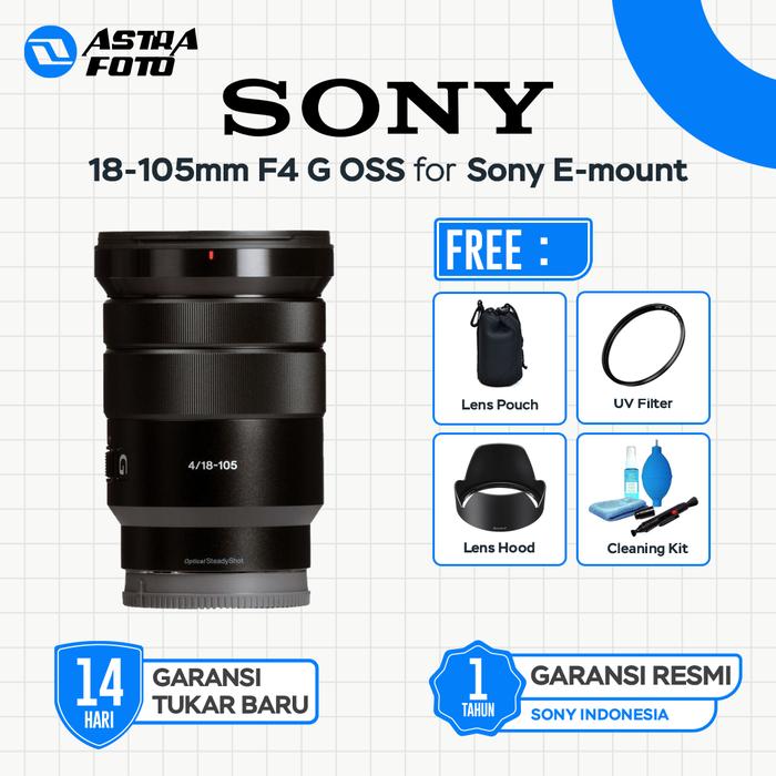 Sony Sony SEL 18-105mm F4 G OSS Lensa Kamera Mirrorless Lens E-Mount