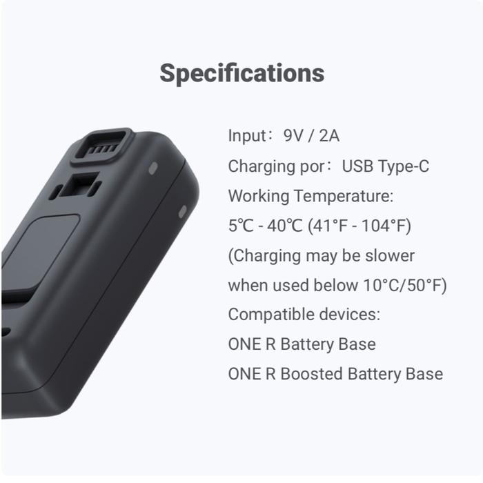 Insta360 One R Fast Charging Hub Charger Battery Base Insta 360 One R · 5