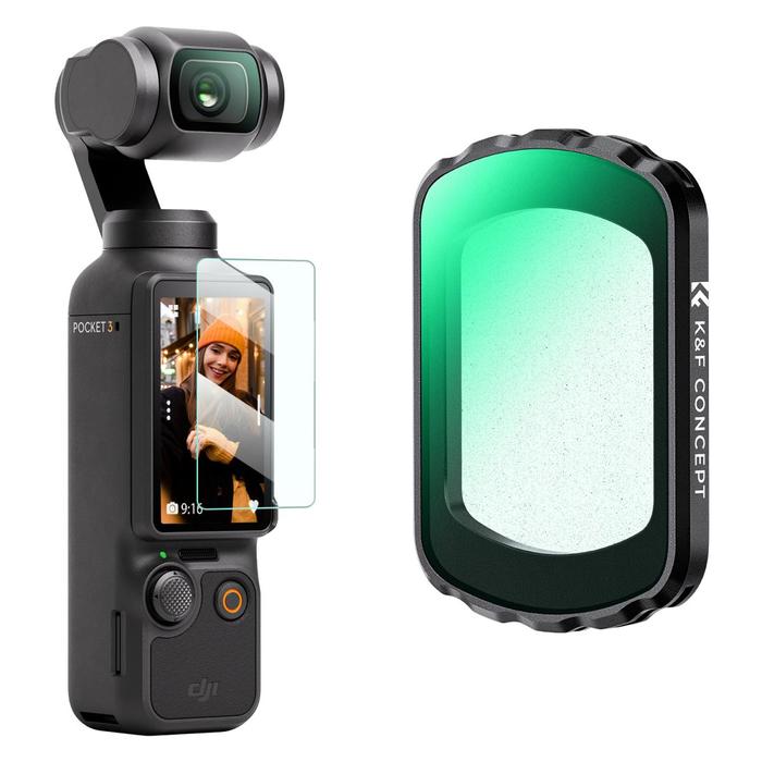K&F Concept Black Diffusion Mist 1/8 Filter For DJI Osmo Pocket 3 KNF Concept · 2