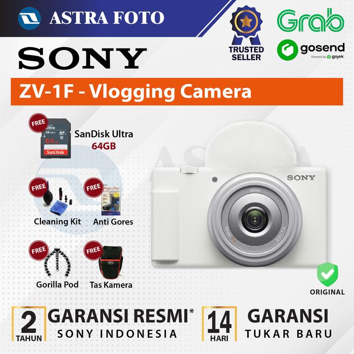 Sony ZV-1F Vlogging Camera Sony ZV1F Sony ZV1 F Sony Z V1F RESMI - Black, STANDARD · 7
