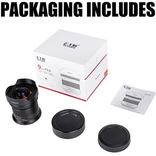 7artisans 9mm f/5.6 Full Frame Photoelectric lens (Almost O Distortion) Sony E Mount - Nikon Z - Canon EOS RF - Leica L - SONY FE · 7