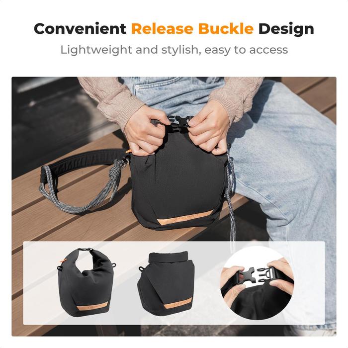 KNF Concept Sling Bag 5L Tas Kamera Mirrorless K&F Concept Camera Bag - Black - Gambar 6