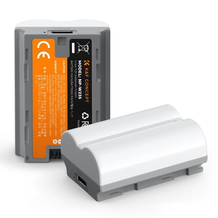 KNF Concept NP-W235 Battery With Type C Fast Charging Port For Fujifilm NPW235 Baterai K&F Concept - 1pc Battery · 3