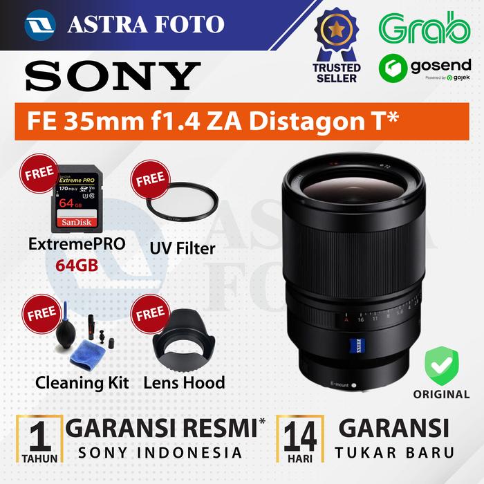 Sony SONY FE 35MM F/1.4 ZA DISTAGON T* Lensa Sony Full Frame Lens