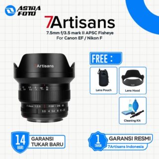 7artisans 7.5mm F3.5 mark II APSC Fisheye DSLR Lens Mount Camera For Canon EF - Nikon F - Canon EF