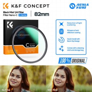 KNF Concept 82mm Lens Filter Nano-C Black Mist 1/4 Filter K&F Concept Black Diffusion