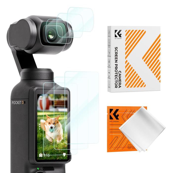 KNF Concept Screen Protector For DJI Osmo Pocket 3 Tempered Glass 9H Lens Protector Antigores LCD Lens Guard K&F Concept · 2