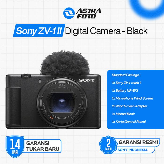Sony ZV-1 II Digital Camera Premium Compact - ZV1 II Pocket Kamera - Putih, Paket Standart · 3