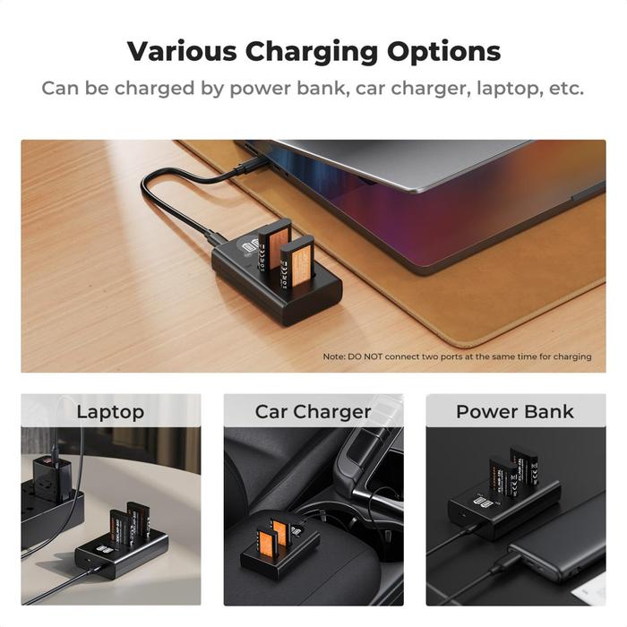 K&F Concept NP-BX1 Battery + Charger Kit Baterai For Sony NPBX1 RX100 ZV1 ZV1F RX100M7 VII HX90 KNF Concept - Charger Only · 5