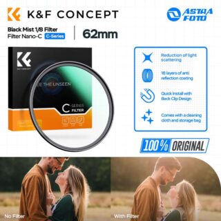 KNF Concept 62mm Lens Filter Nano-C Black Mist 1/8 Filter K&F Concept Black Diffusion