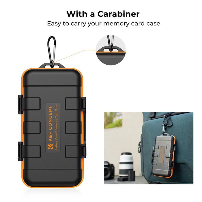 KNF Concept Multi-Function Battery & SD Memory Case Waterproof K&F · 7