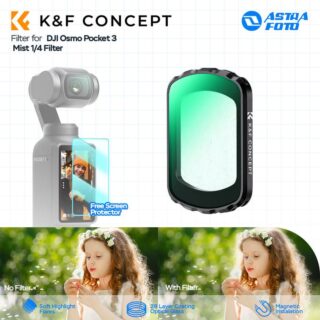 K&F Concept Black Diffusion Mist 1/4 Filter For DJI Osmo Pocket 3 KNF Concept