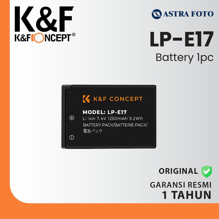 KNF K&F Concept Battery Canon LP-E17 2PCS + Dual Slot Charger LPE17 - Battery Charger · 8