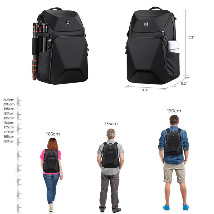 KNF Concept 20L Hardshell Waterproof Backpack Tas Kamera K&F Bag · 5