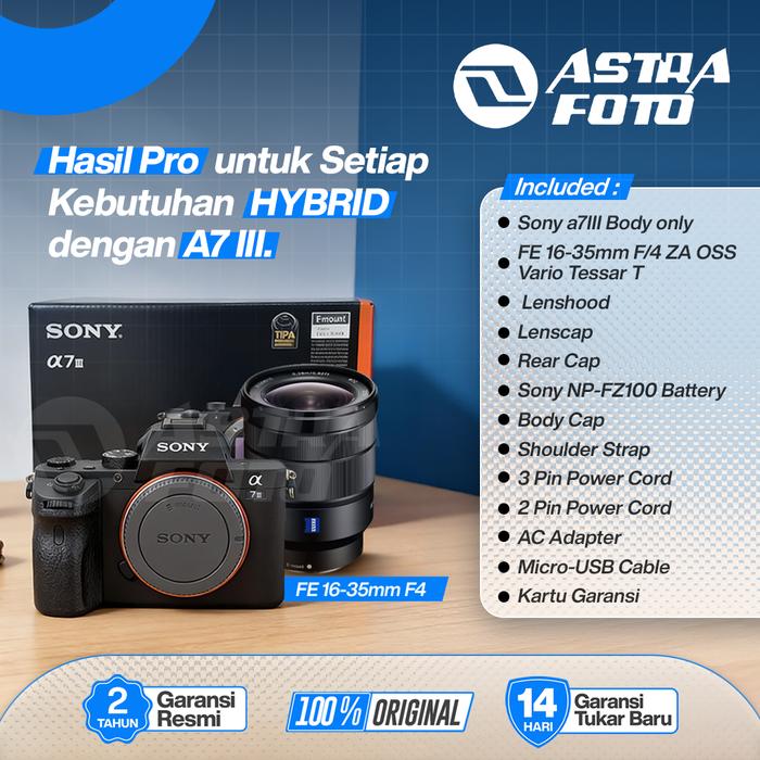 Sony Sony A7 III / A7III Kit FE 16-35mm F4 ZA OSS Vario Tessar T