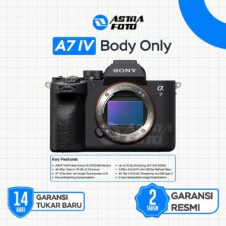 Sony A7IV Body Only - Sony A7 IV - Sony A7M4 - Sony A7 Mark IV - Paket Standard