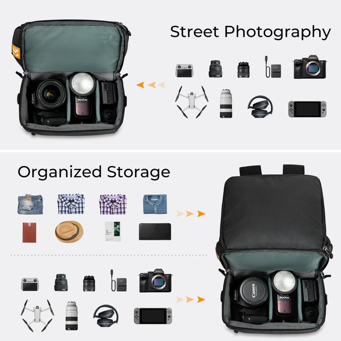KNF Concept 22L Travel BagCollapsible Backpack 2in1 Photography Laptop · 3
