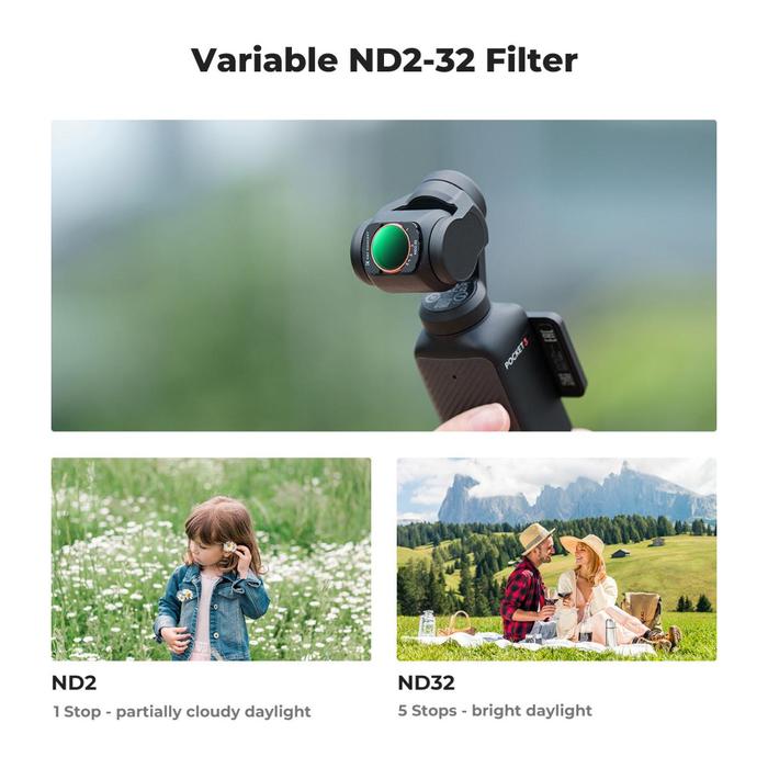 K&F Concept Filter CPL + Black Pro Mist 1/4 + ND2-32 For DJI Osmo Pocket 3 KNF Concept 3-Pack Filters · 6
