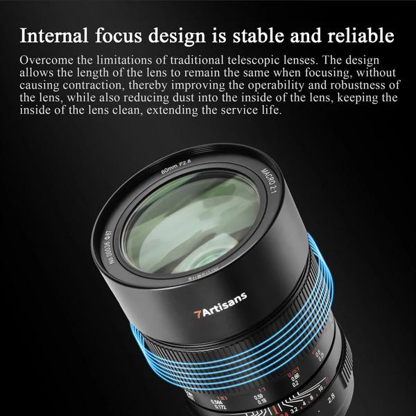 7Artisans 60mm f/2.8 Full-frame 2X Ultra-Macro Lens for E/RF/Z - NIKON Z · 7