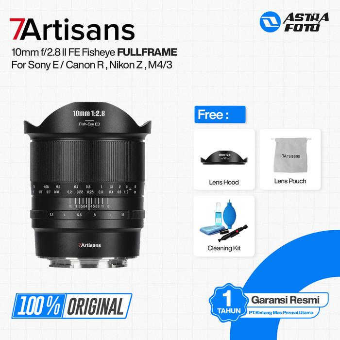 7Artisans 7artisans Photoelectric 10mm f/2.8 II Fisheye Full Frame Lens For Sony E Mount - Leica L - Nikon Z - EOS RF - SONY E