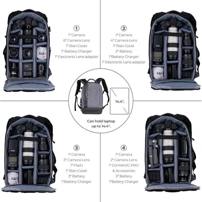 Knf Concept 20L Tas Ransel Travel Camera Laptop Backpack Photography · 5