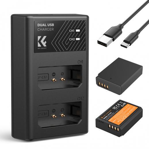 KNF Concept LP-E10 2 Pack Battery & Charger For Canon EOS 1100D 1300D 1500D 1200D X50 1200D K&F Concept - Kit 2 Battery+Charger · 3