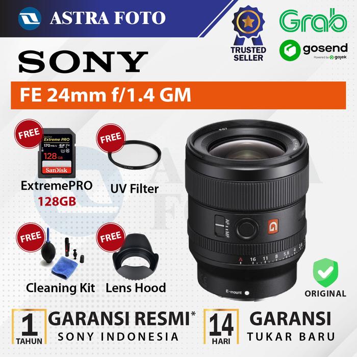 Sony Sony FE 24mm F1.4 GM - G Master Lens - Lensa Full Frame Garansi Resmi