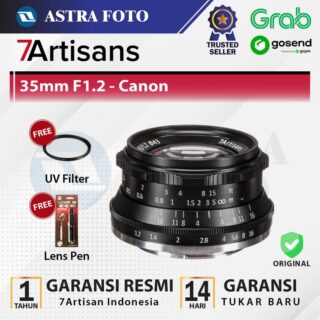 7Artisans 35mm F1.2 Lensa Canon M Mount EOS M100 M50 M200 M6 7Artisan