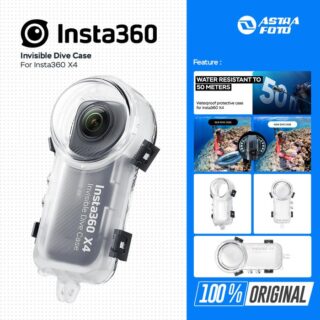 Insta360 X4 Invisible Dive Case for Insta 360 X4 Waterproof Casing Dive Housing GARANSI RESMI Diving Case