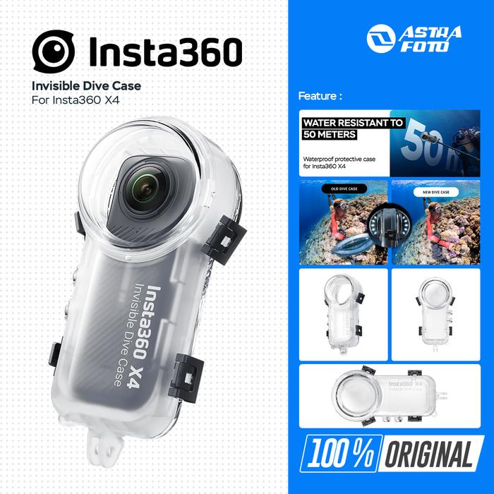 Insta360 Insta360 X4 Invisible Dive Case for Insta 360 X4 Waterproof Casing Dive Housing GARANSI RESMI Diving Case
