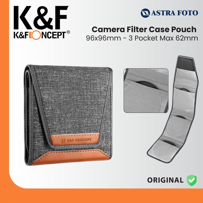 KNF Concept KNF Concept Filter Case 3 Slot Lens Filter Pouch 37-62mm UV CPL ND K&F