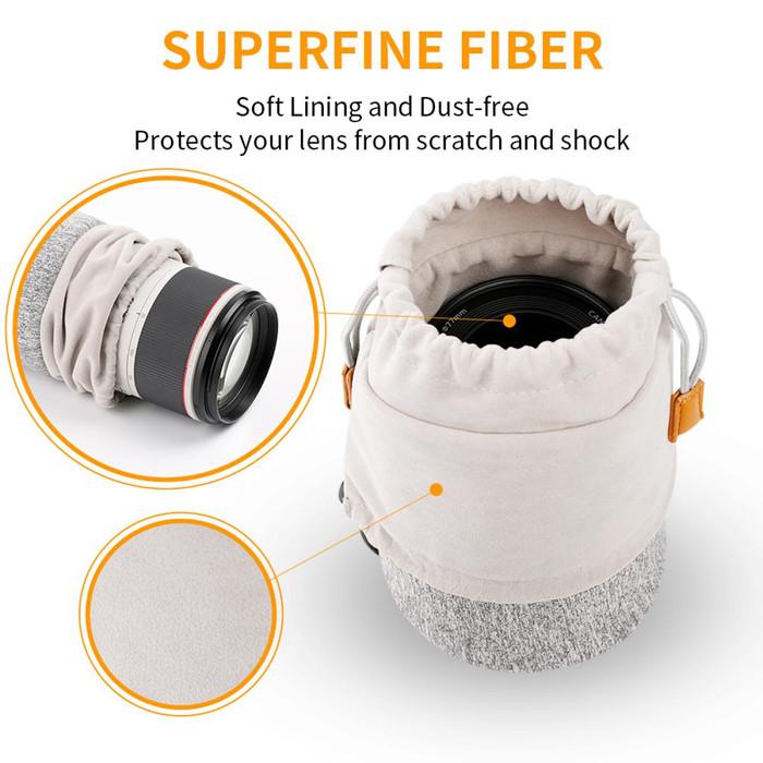 KNF Concept Protective Lens Pouch for Camera Lens 10x18cm Lens Bag K&F · 3