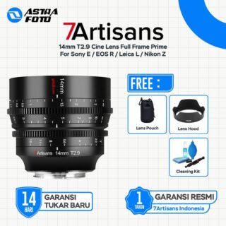 7artisans 14mm T2.9 Cine Lens Full Frame Prime for E/L/R/Z - SONY E