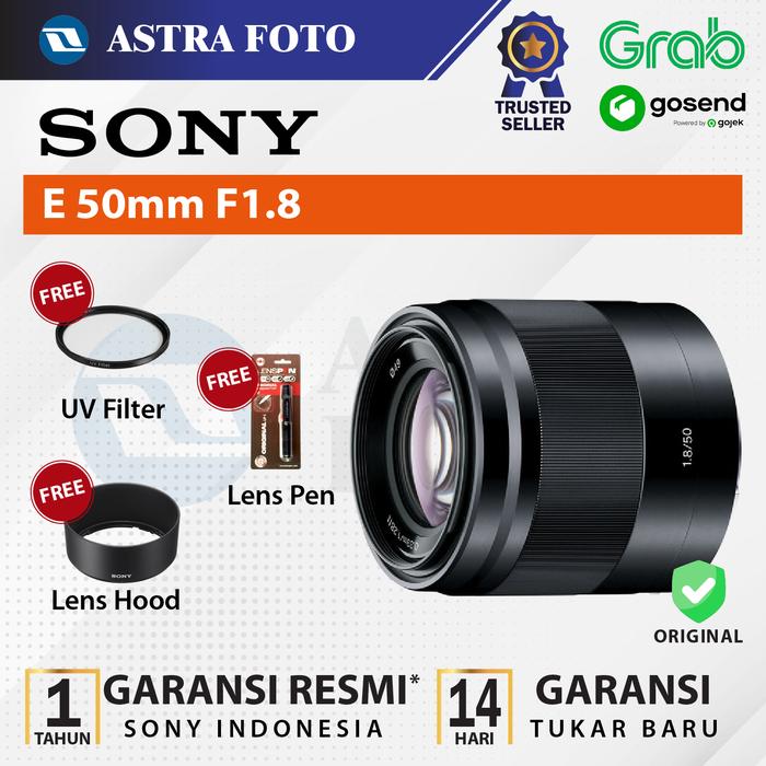 Sony SONY LENS E 50mm f/1.8 OSS GARANSI RESMI SONY LENSA KAMERA MIRRORLESS