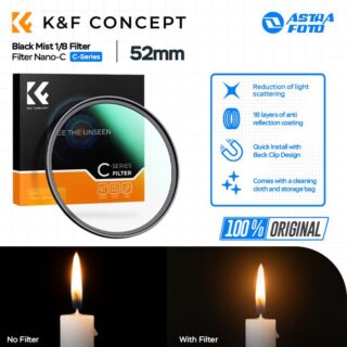 KNF Concept 52mm Lens Filter Nano-C Black Mist 1/8 Filter K&F Concept Black Diffusion
