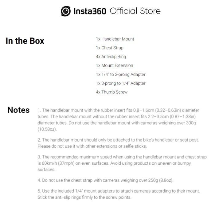 Insta360 Bike Bundle Aksesoris Mounting Sepeda · 6