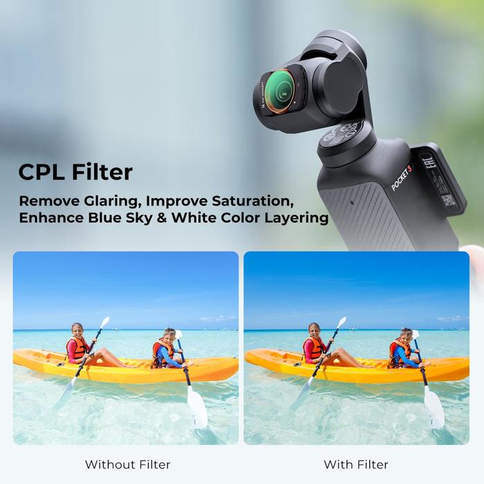 K&F Concept Nano CPL Magnetic Filter For DJI Osmo Pocket 3 Reduce Reflection KNF Concept · 6