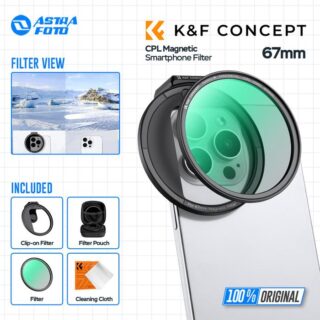 KNF Concept 67mm CPL Magnetic Phone Filter With Cold Shoe For Smartphone HP Samsung iPhone K&F Concept Filter Kit