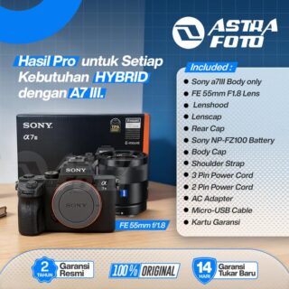 SONY Alpha A7III / A7 Mark III Kit Lens FE 55mm F1.8 - Sony A7 iii - A7iii Body