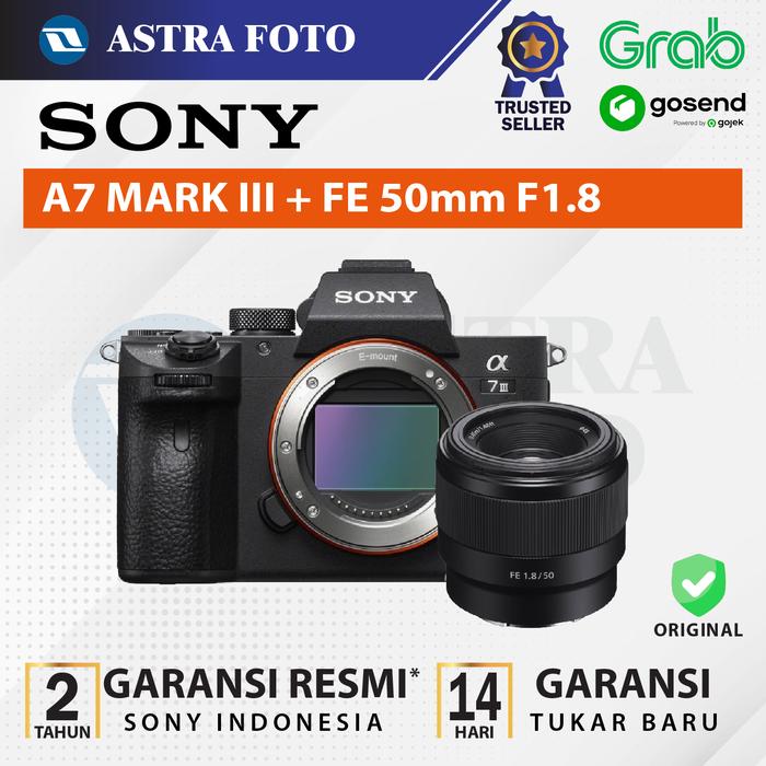 Sony Sony Alpha A7iii Kit Lens Fe 50mm F1.8 / A7 III / A7 Mark III / A7M3